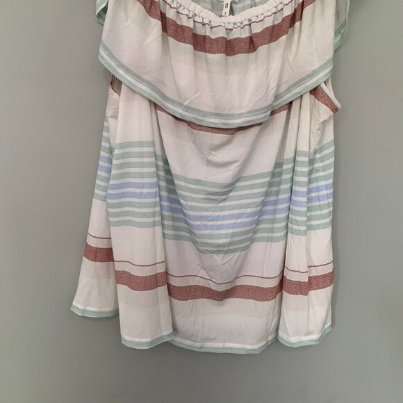 NEW Maurices striped fall lightweight jersey stretch boho shirt‎ top blouse - Picture 4 of 9